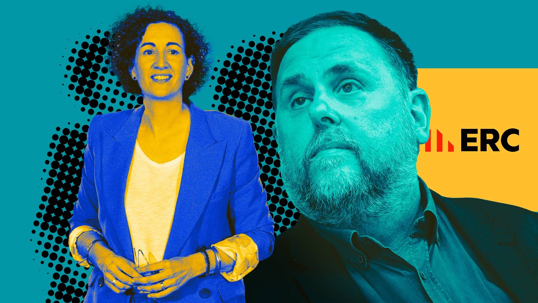 Marta Rovira y Oriol Junqueras.