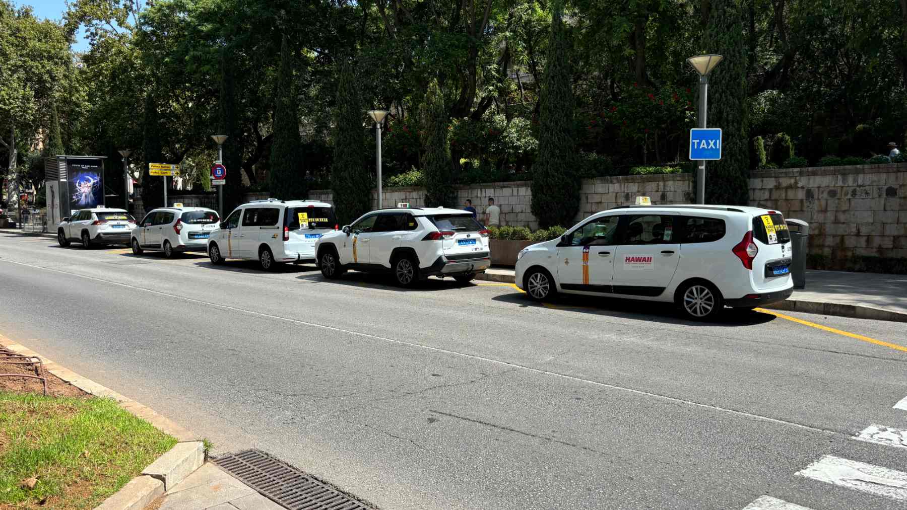 Parada de taxis en Palma.