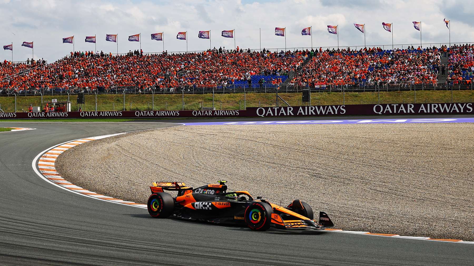 Norris durante el GP de Holanda. (Getty)