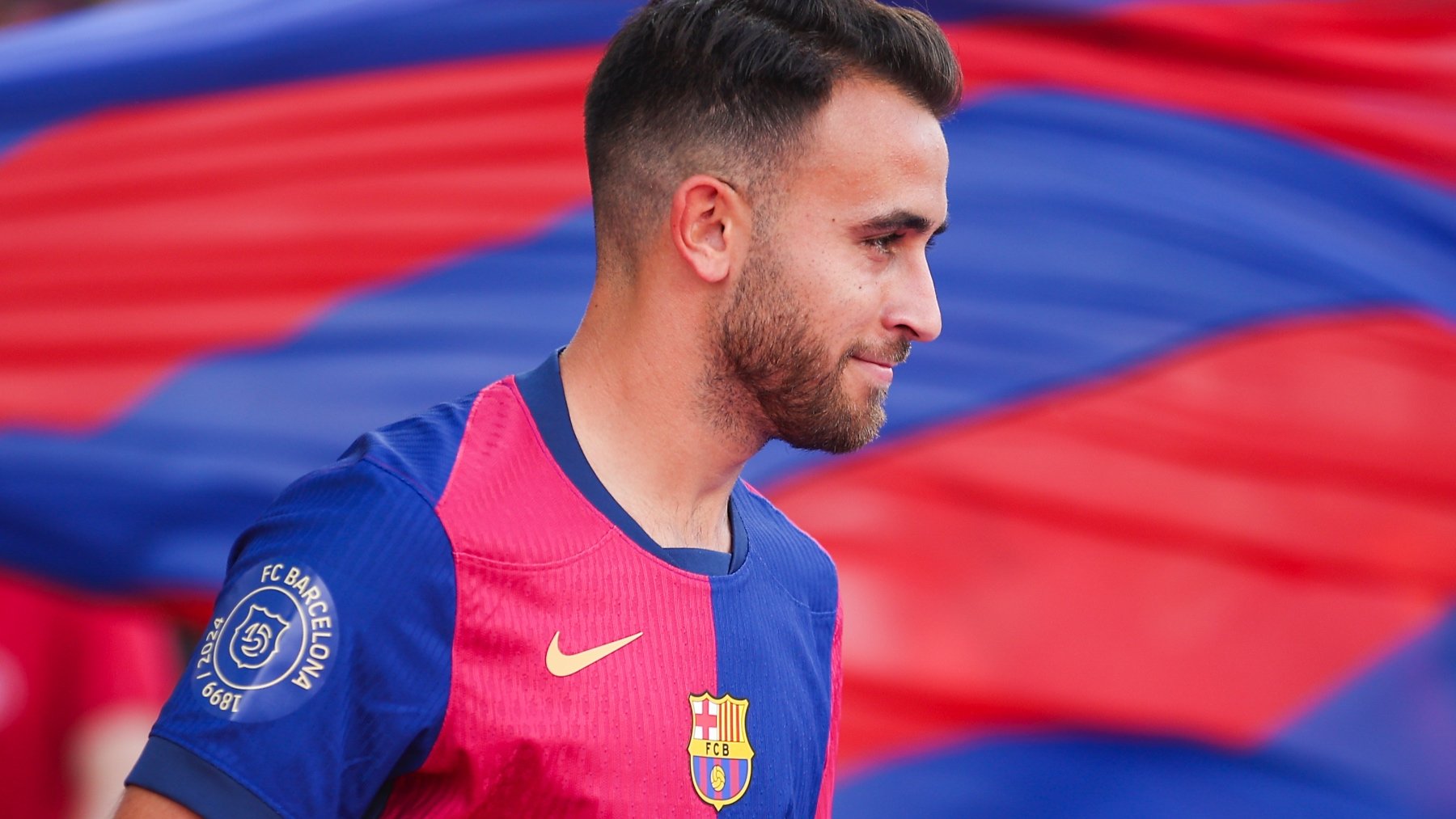 Eric García, en la presentación con el Barcelona. (Getty)