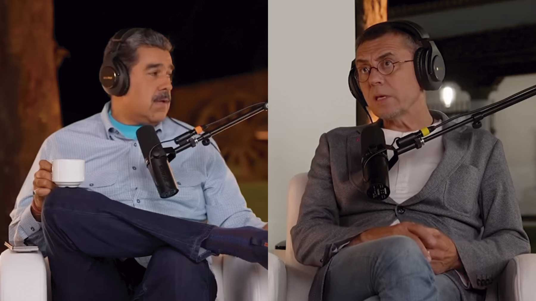 Nicolás Maduro y Juan Carlos Monedero.