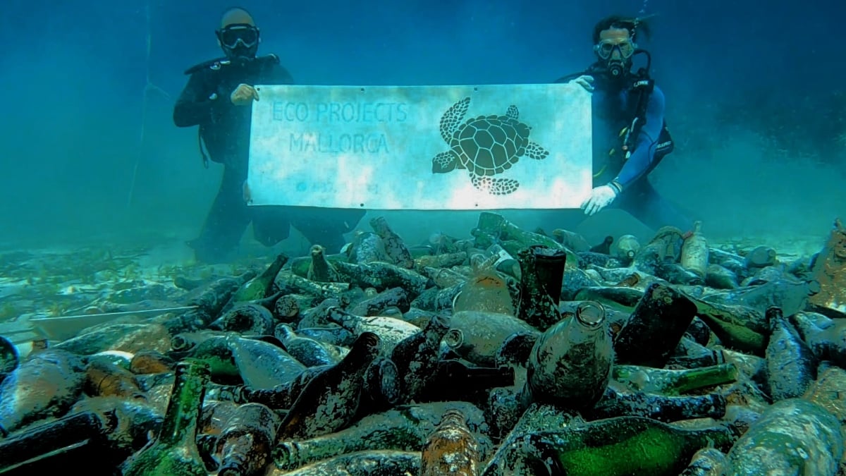 El tremendo y triste panorama que se encontraron los buceadores (Foto: Eco Projects Mallorca)