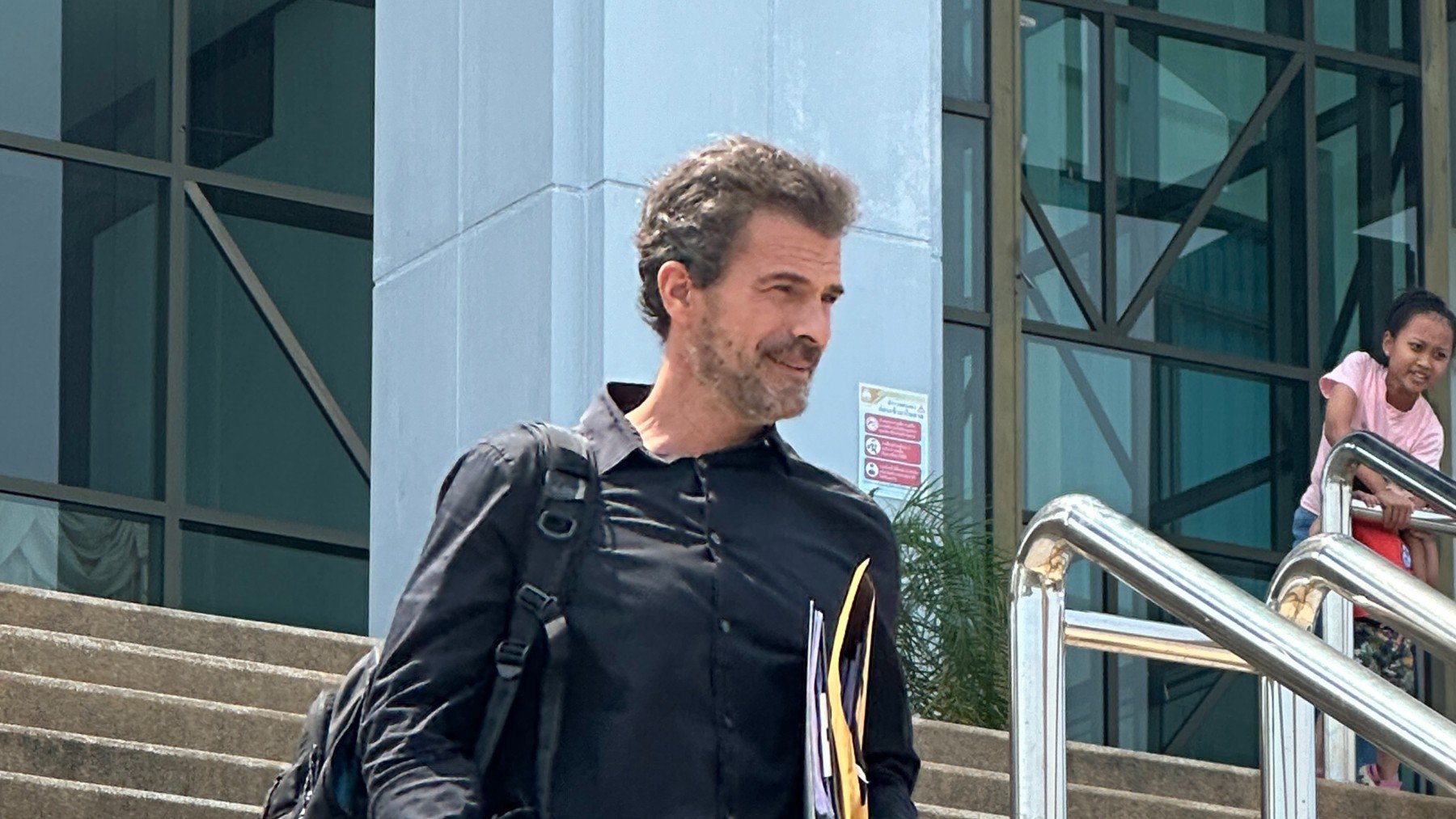 Rodolfo Sancho durante el juicio a su hijo Daniel en Tailandia.