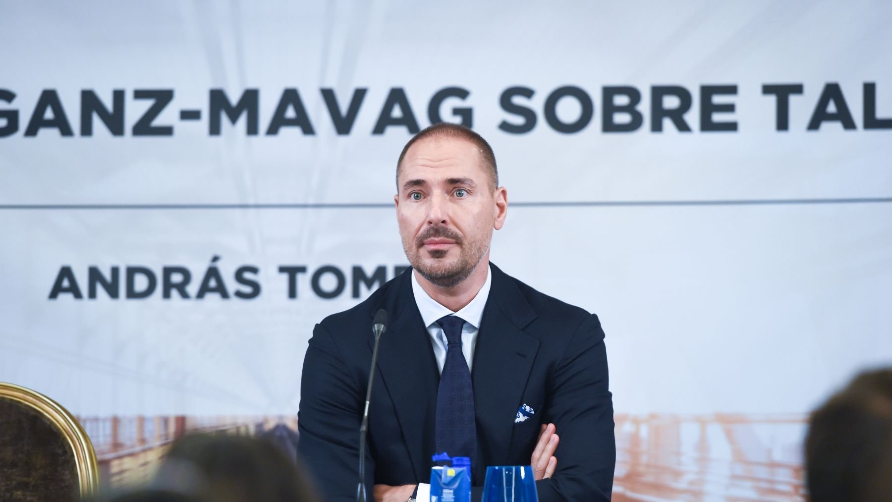 András Tombor, propietario del 50% de Magyar Vagon, en su única comparecencia en España.