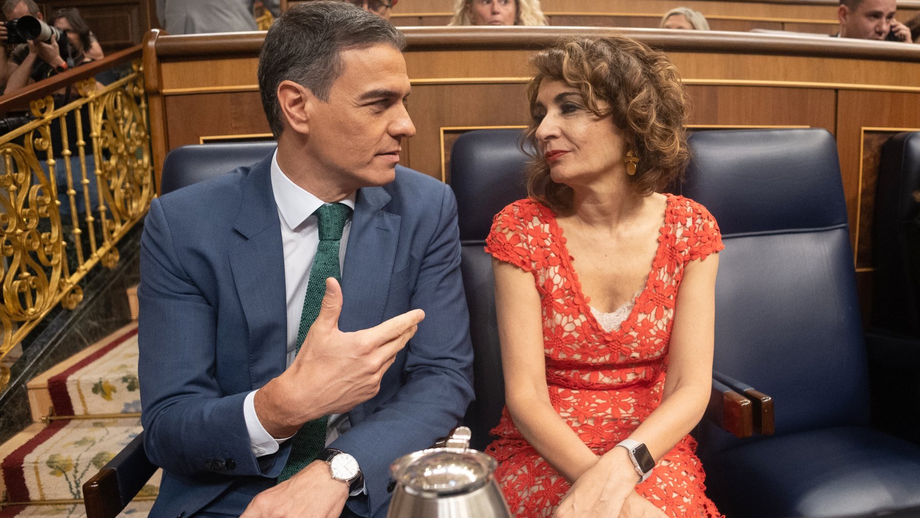 Pedro Sánchez y María Jesús Montero. (Foto: EP)