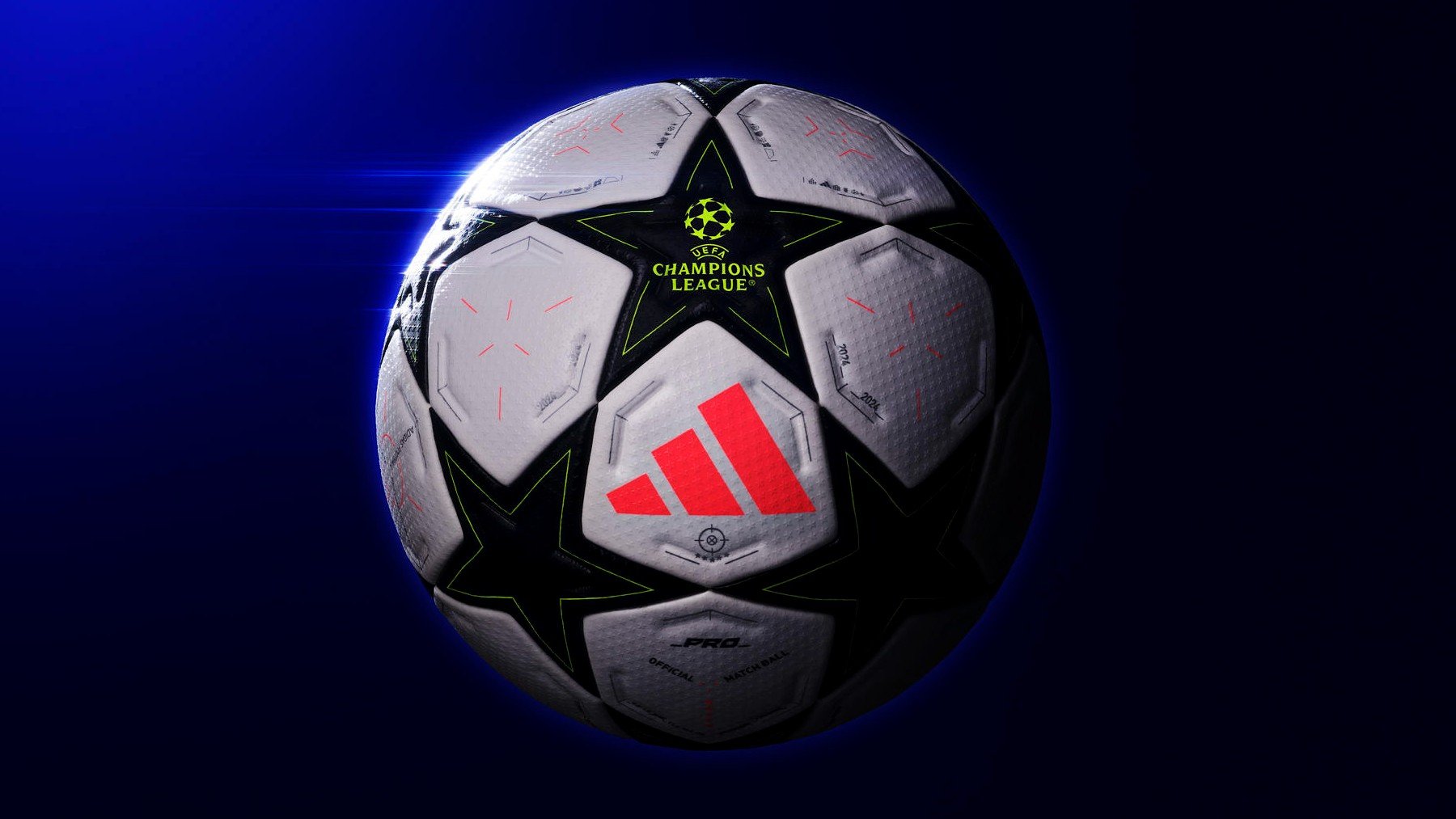 La UEFA presenta el balón oficial de la nueva Champions League. (EFE)