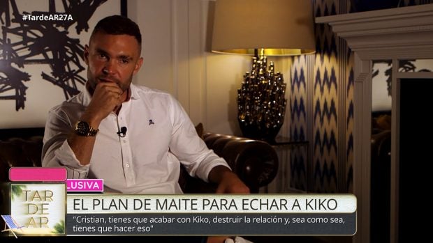 Cristian Suescun confiesa la petición que le hizo Maite Galdeano respecto a Kiko Jiménez y Sofía Suescun. (Mediaset)