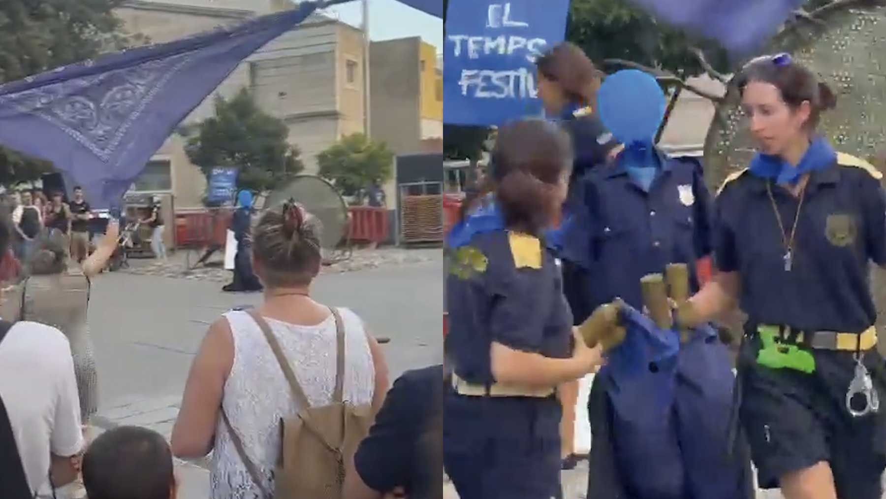 Imágenes del taller en las fiestas de Granollers.