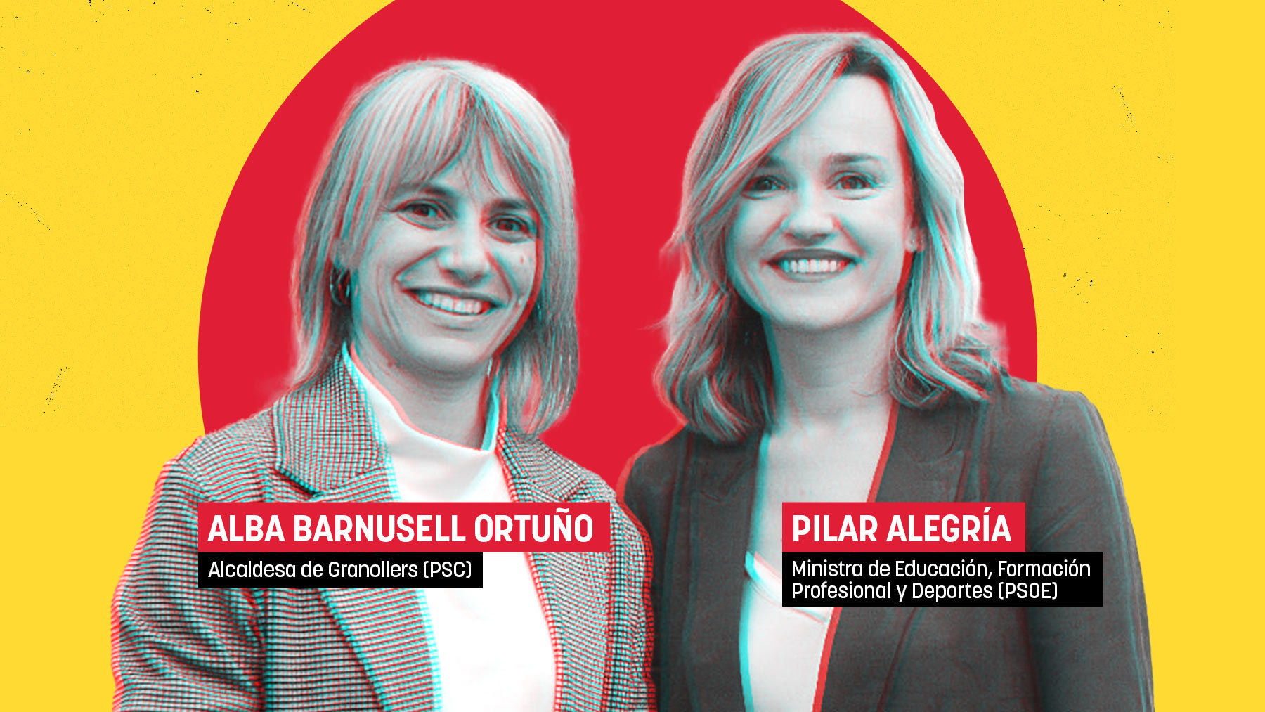 Alba Barsunell y Pilar Alegría.