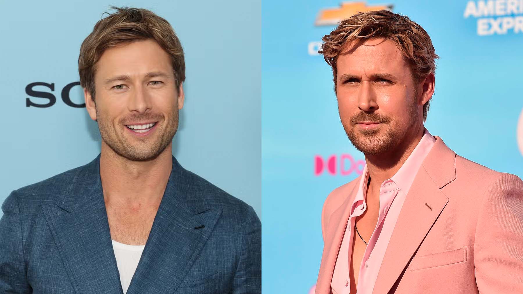 Glen Powell y Ryan Gosling.