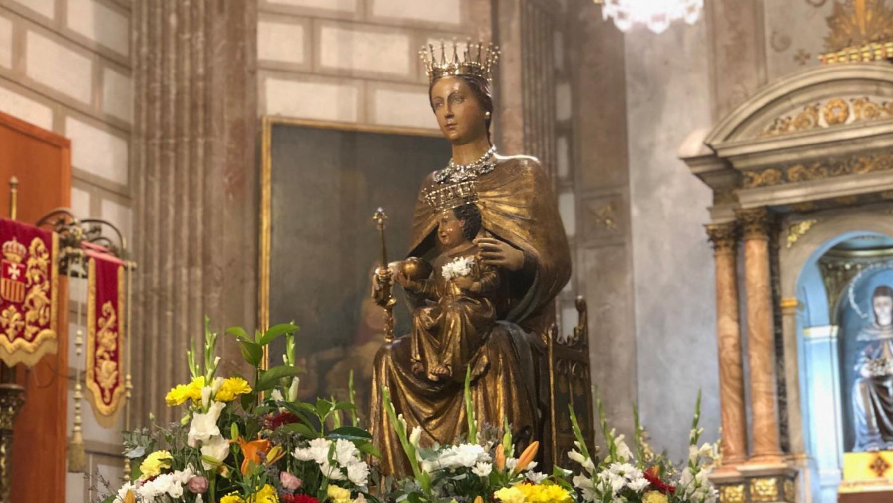 Virgen de la Merced en Barcelona.