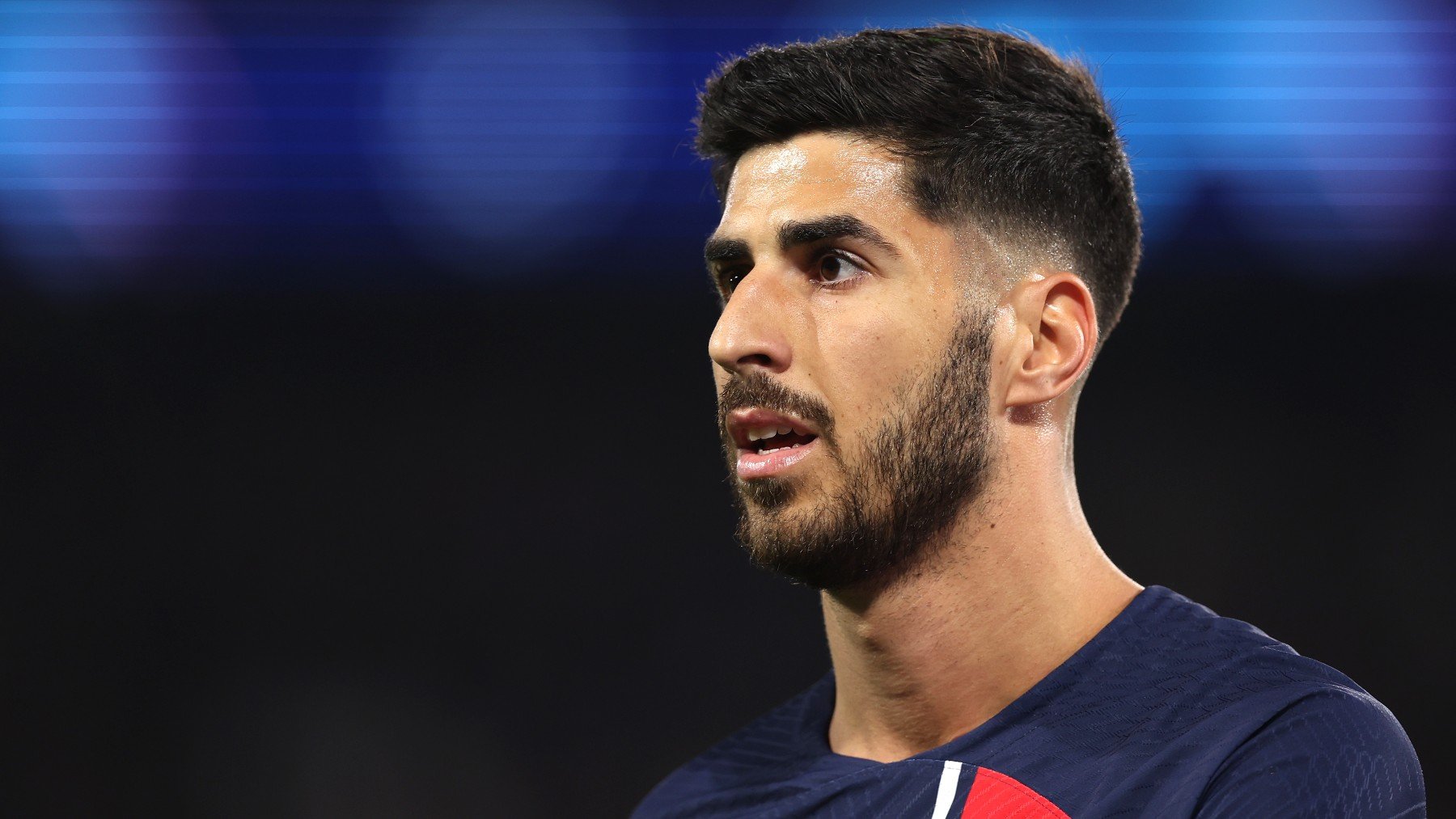 Asensio durante un partido con el PSG. (Getty)