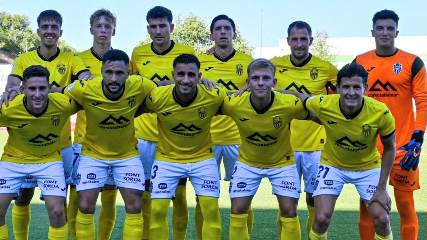 El Atlético Baleares, durante un partido.