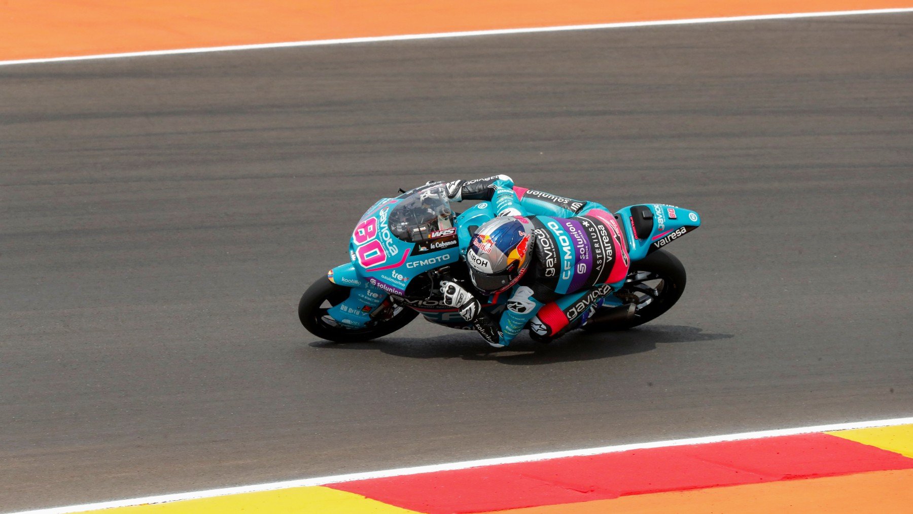 David Alonso, durante el GP de Aragón de MotoGP. (EFE)