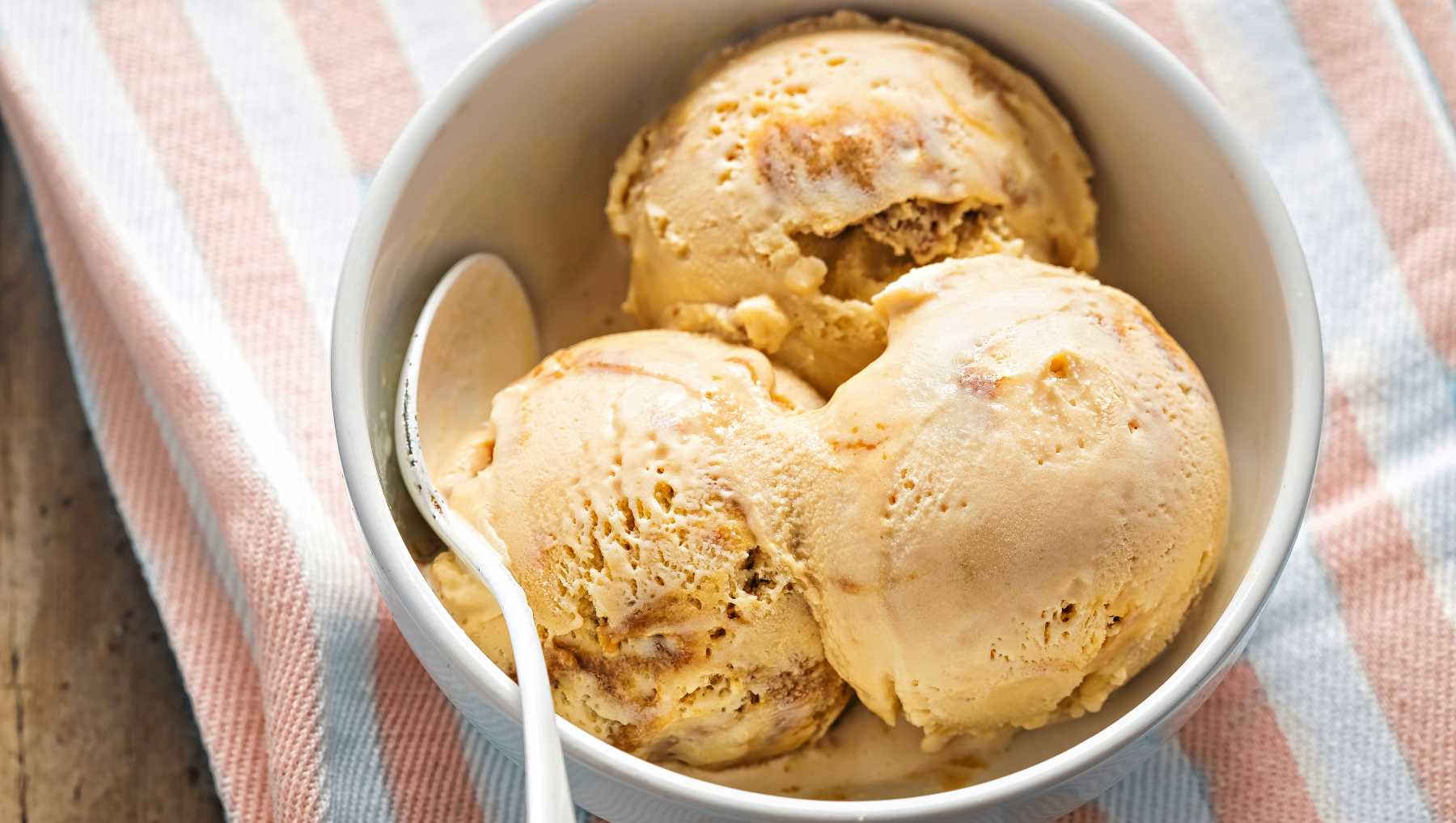 Helado de dulce de leche.