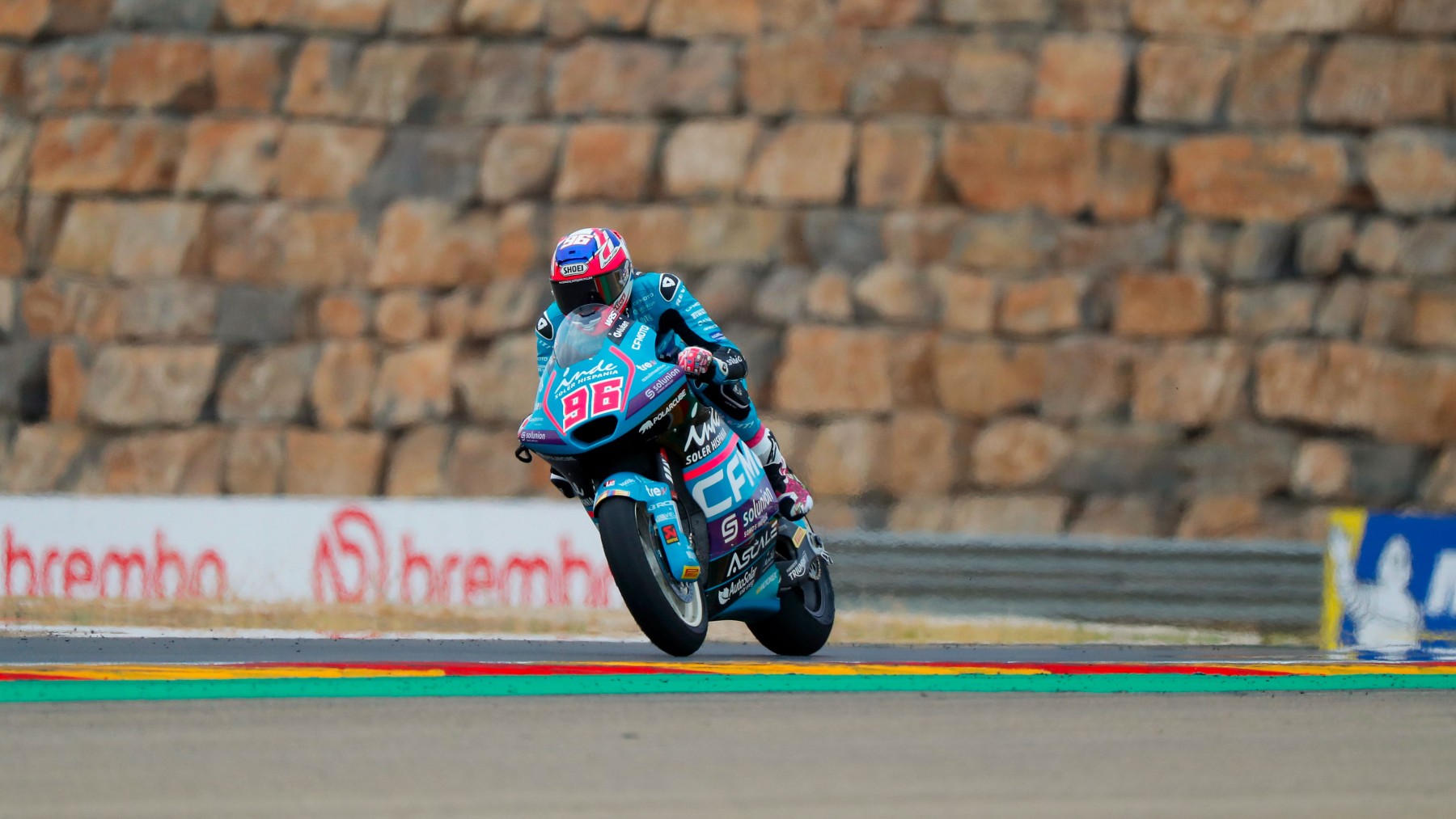 Jake Dixon, durante el GP de Aragón de MotoGP. (EFE)