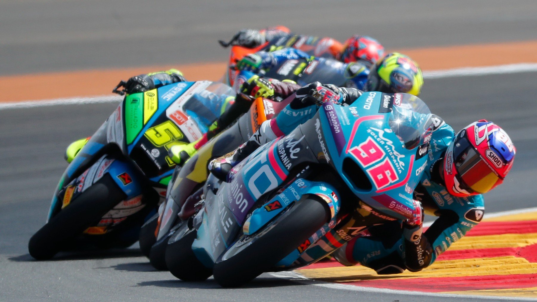 Jake Dixon durante el GP de Aragón de MotoGP. (EFE)