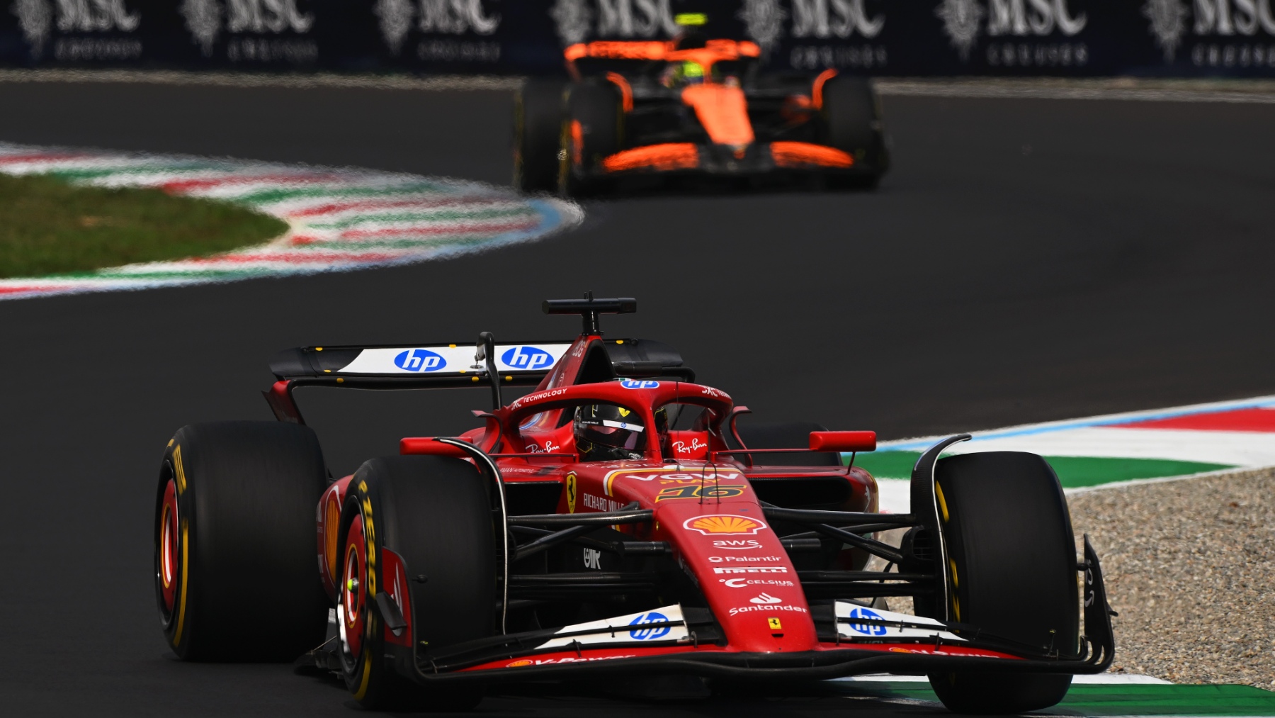 Charles Leclerc en Monza. (Getty)