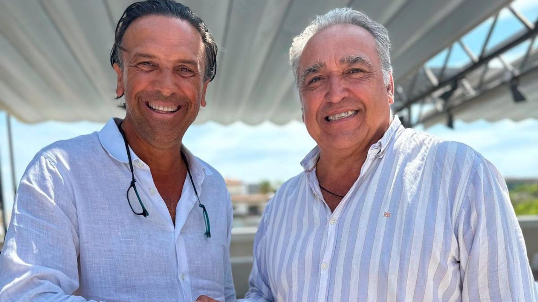 EL nuevo presidente de CAEB Restauración, Juan Miguel Ferrer, y el nuevo presidente de la FERIB, Alfonso Robledo.