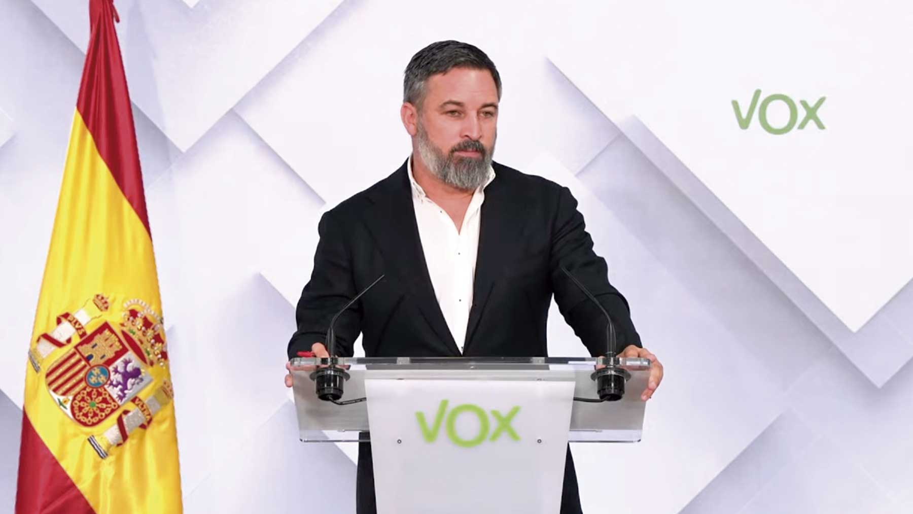 Santiago Abascal, líder de Vox.