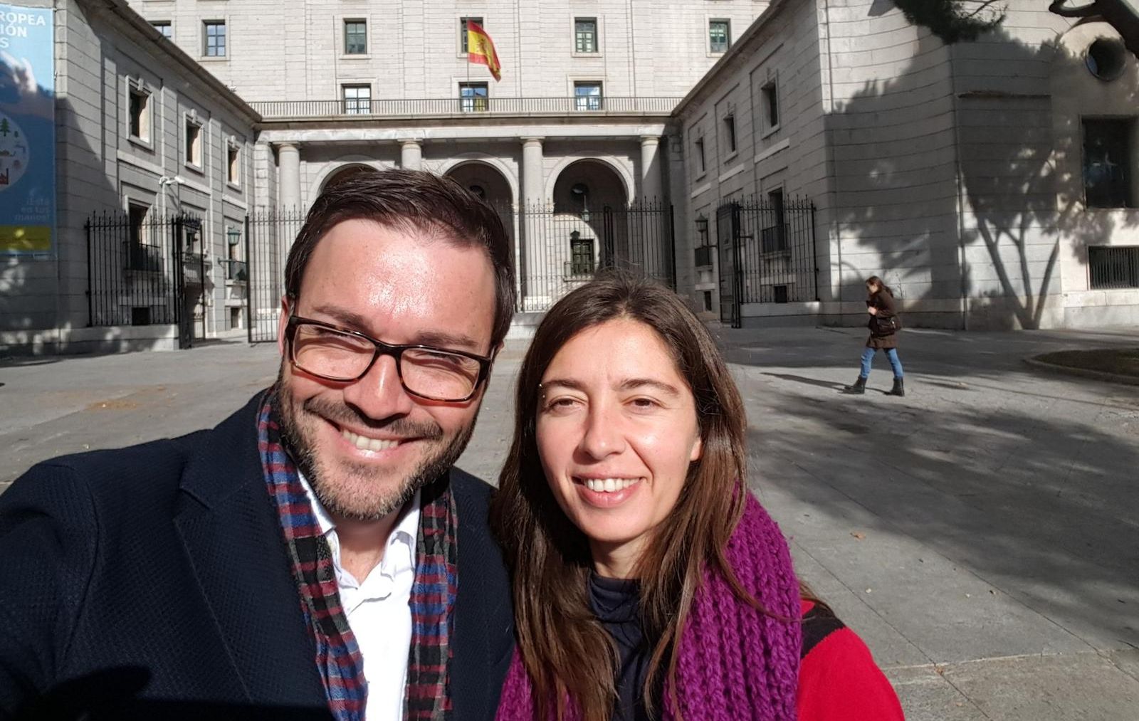 La concejal de Més per Palma, Neus Truyol, junto con el ex alcalde de Palma, José Hila.