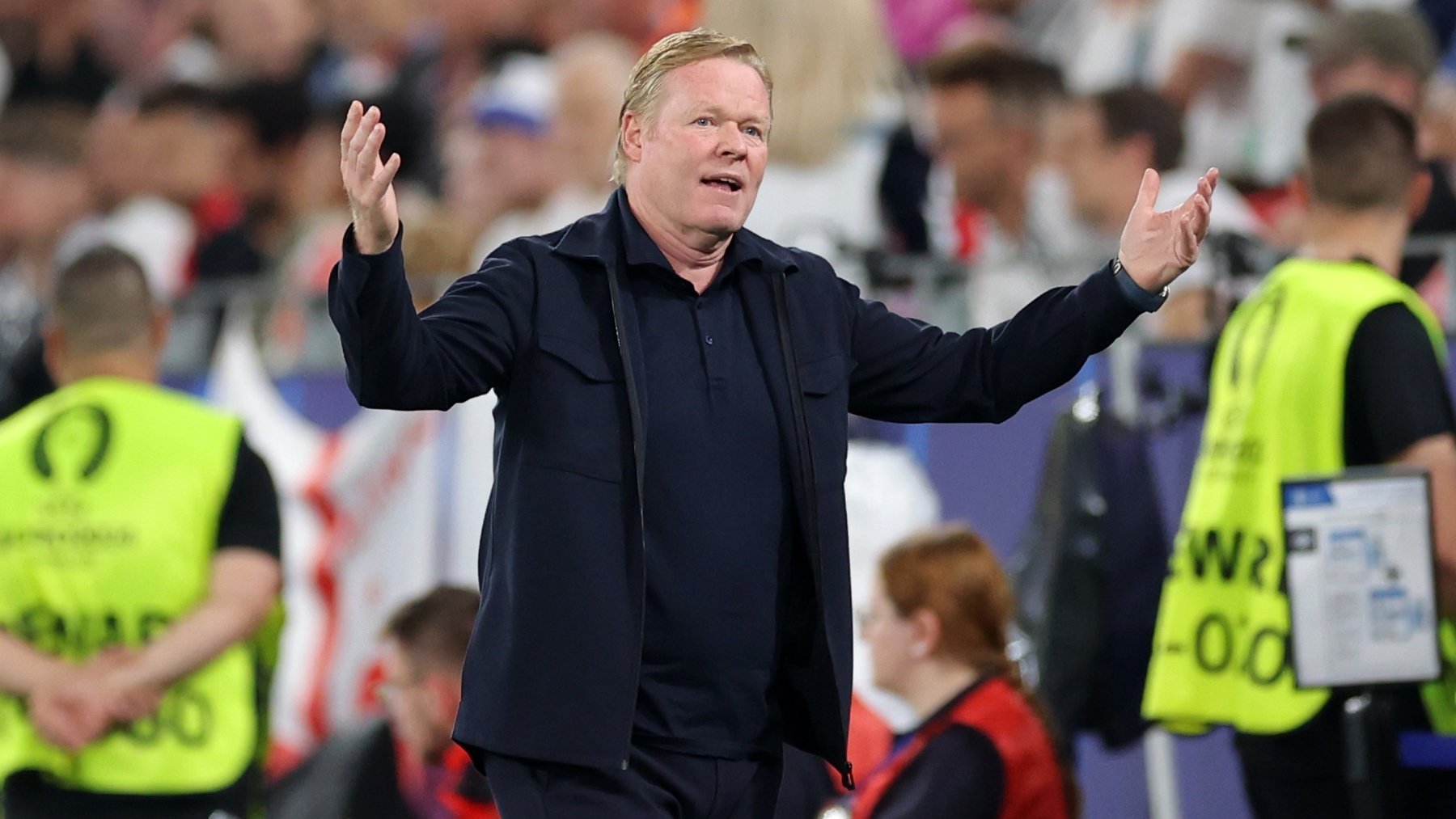 Ronald Koeman, durante la pasada Eurocopa. (Getty)