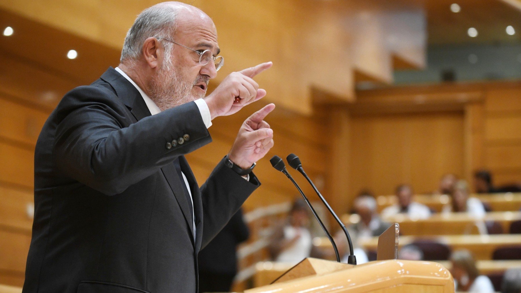 El portavoz de Junts en el Senado, Eduard Pujol. (Foto: EP)