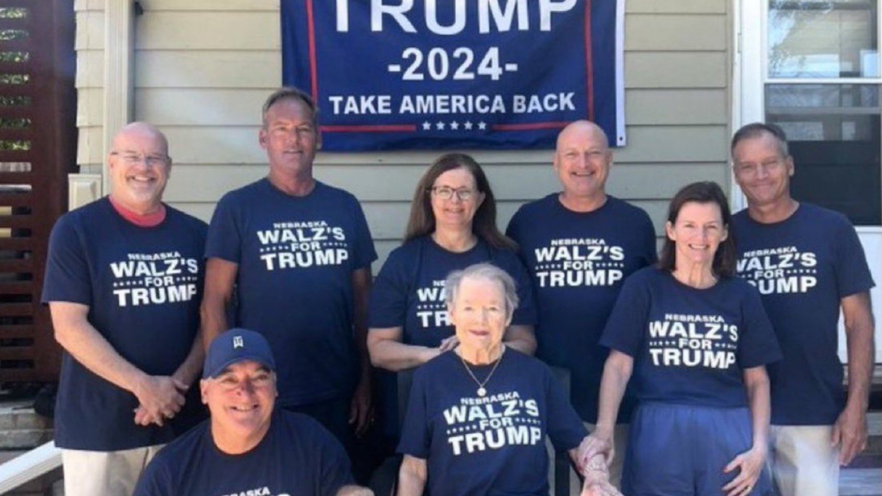 La familia de Tim Walz de Nebraska.