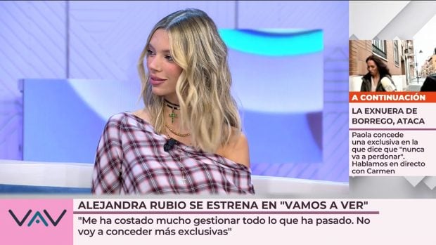 Alejandra Rubio se sincera sobre la presión mediática que ha sufrido en los últimos meses. (Mediaset)