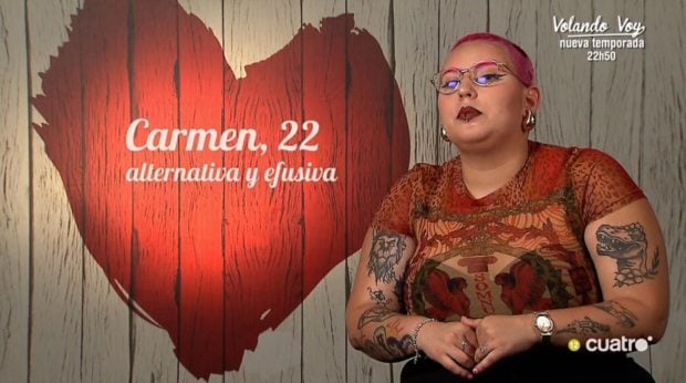 Carmen, participante de 'First Dates'. (Mediaset)