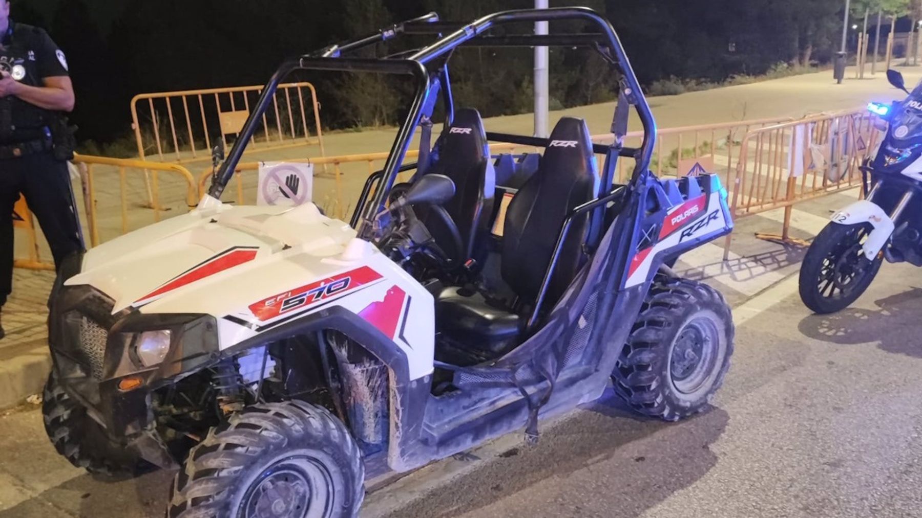 El quad fue robado en Llucmajor e interceptado por la Policía Local en Playa de Palma.