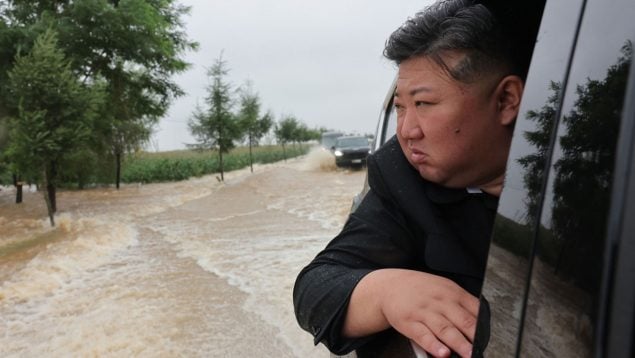 Kim Jong Un, Corea del Norte, inundaciones