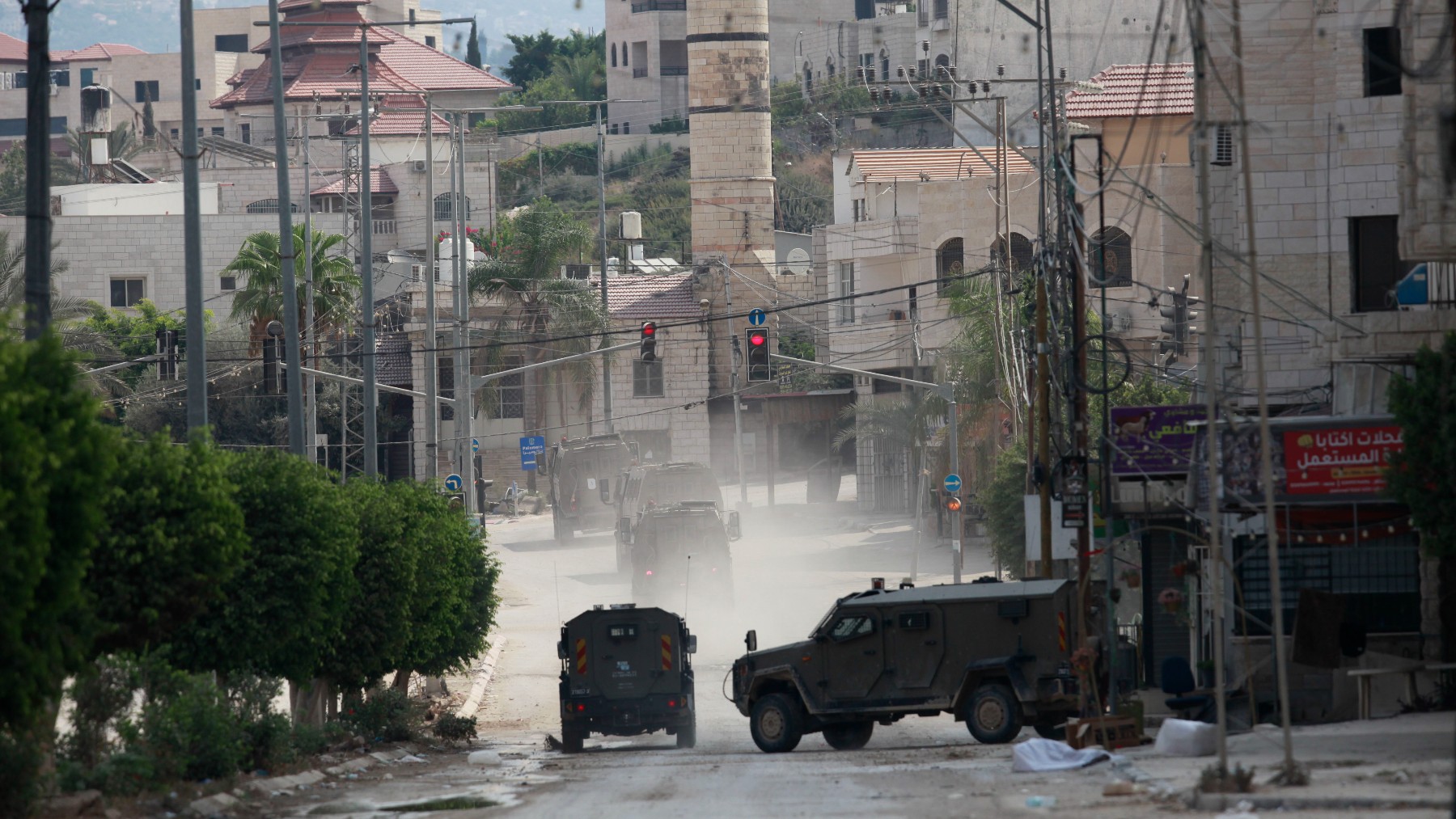 Tropas israelíes en territorio palestino en Gaza.