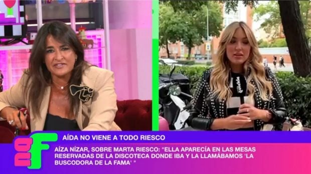 Aída Nízar y Marta Riesco han sido las grandes protagonistas de las tarde en Ni que fuéramos shhh (Canal Quickie).