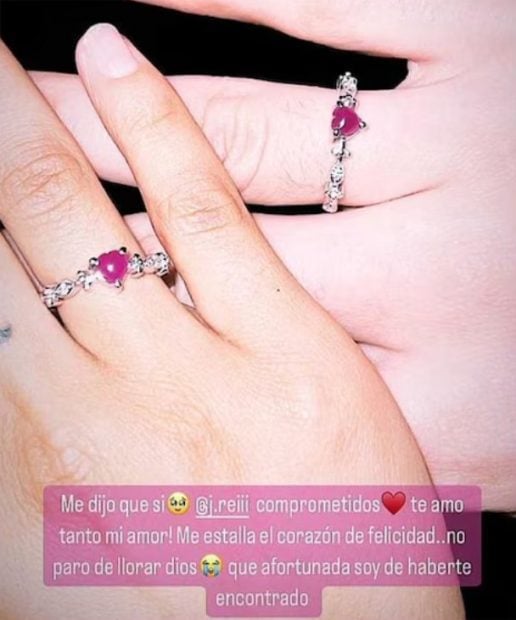 María Becerra y su pareja, J Rei, se comprometen. (Instagram)