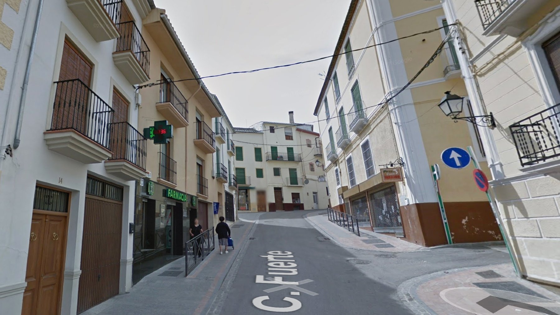 Calle Fuerte de Alhama de Granada, lugar de los hechos.