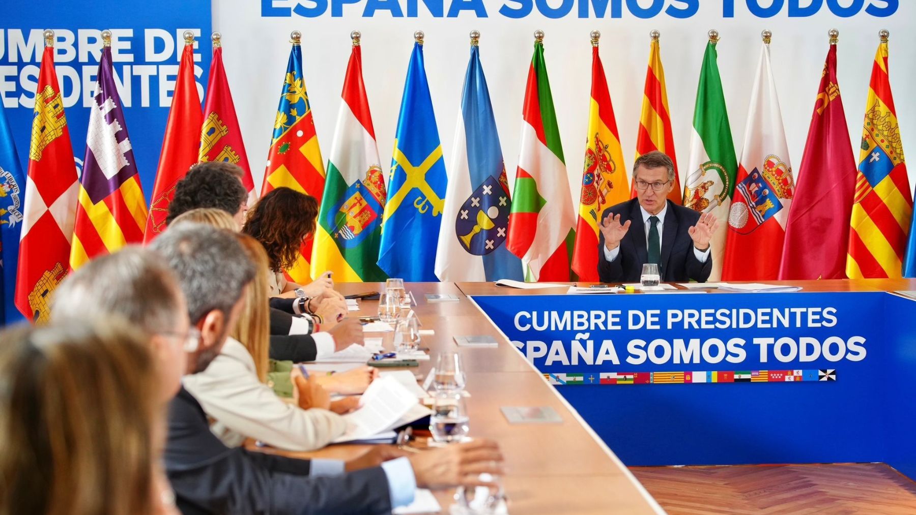 Alberto Núñez Feijóo en su Conferencia de Presidentes. (Foto: EP)