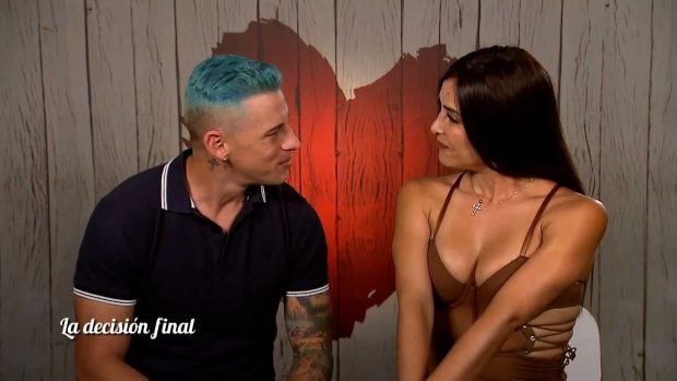 Sergio y Selina en la decisión final de 'First Dates'. (Mediaset)