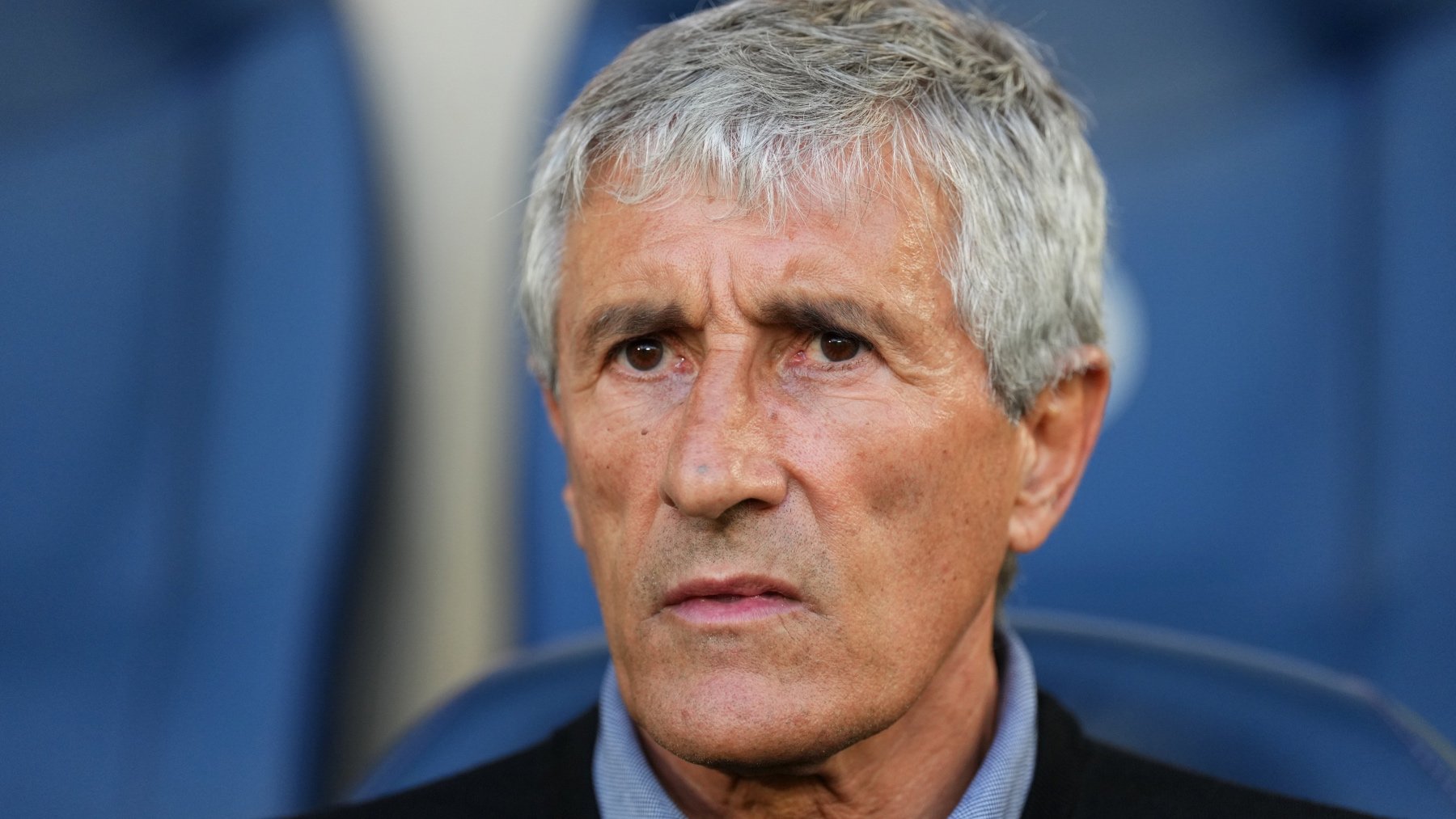 Quique Setién, durante un partido a los mandos del Villarreal. (Getty)