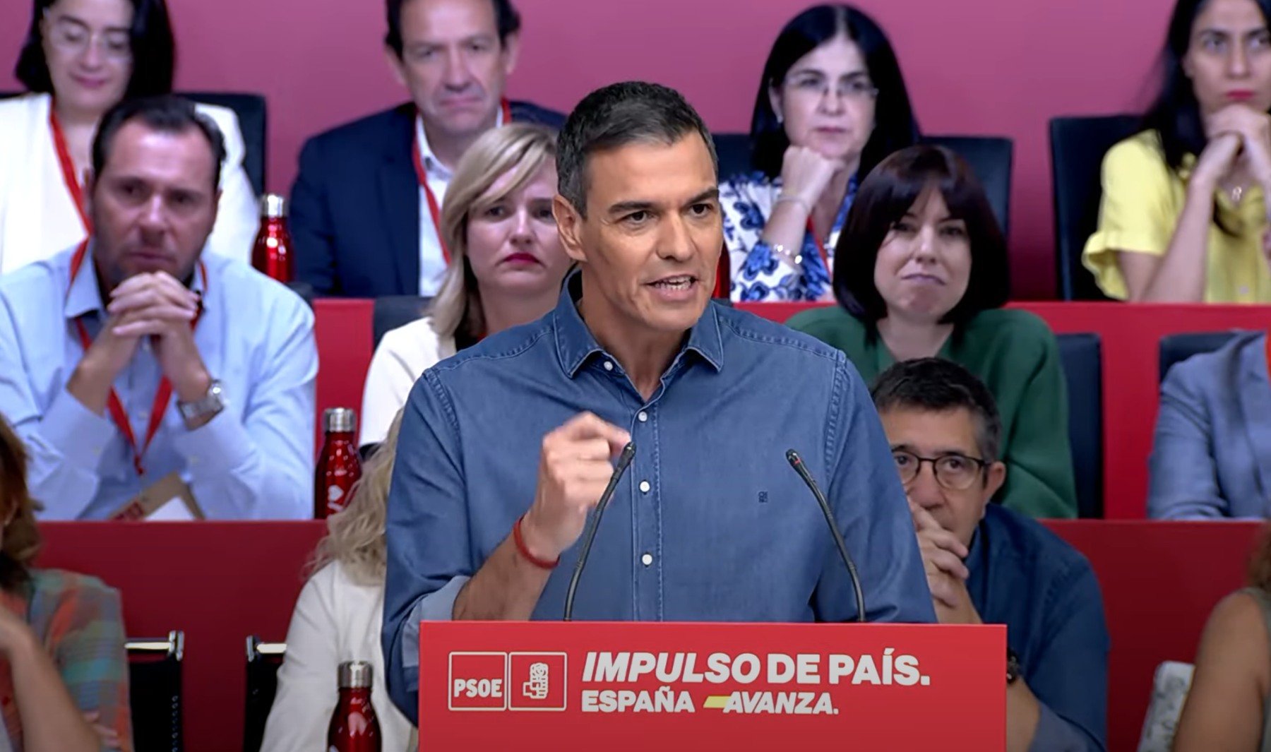 Pedro Sánchez durante el Comité Federal del PSOE.