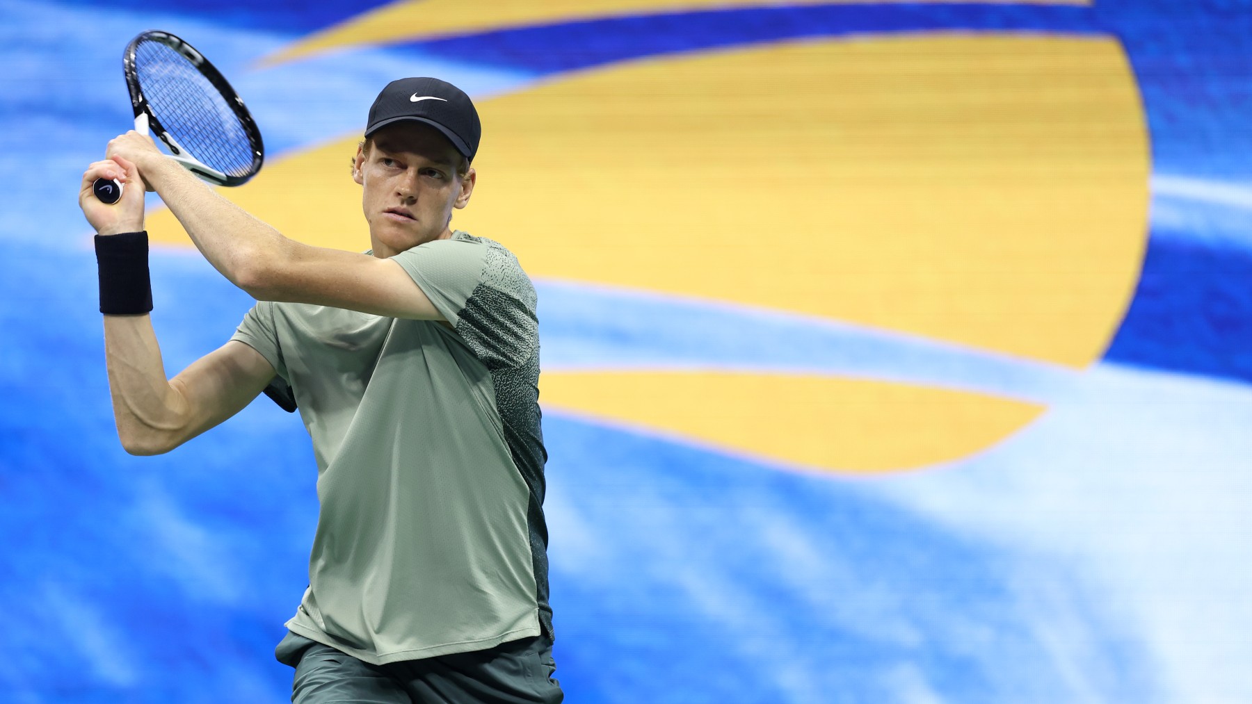 Jannik Sinner, en un partido del US Open 2024. (Getty)