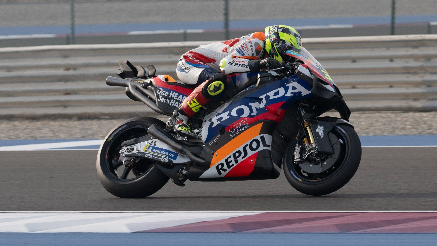 Joan Mir, durante un Gran Premio con el Repsol Honda esta temporada. (Getty)