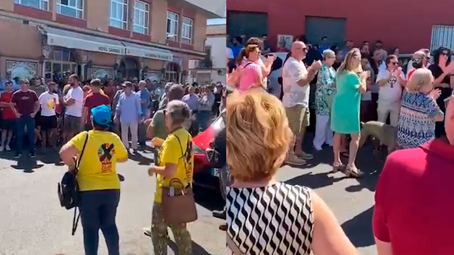 Protesta de los vecinos de Alcalá de Guadaíra (Sevilla).