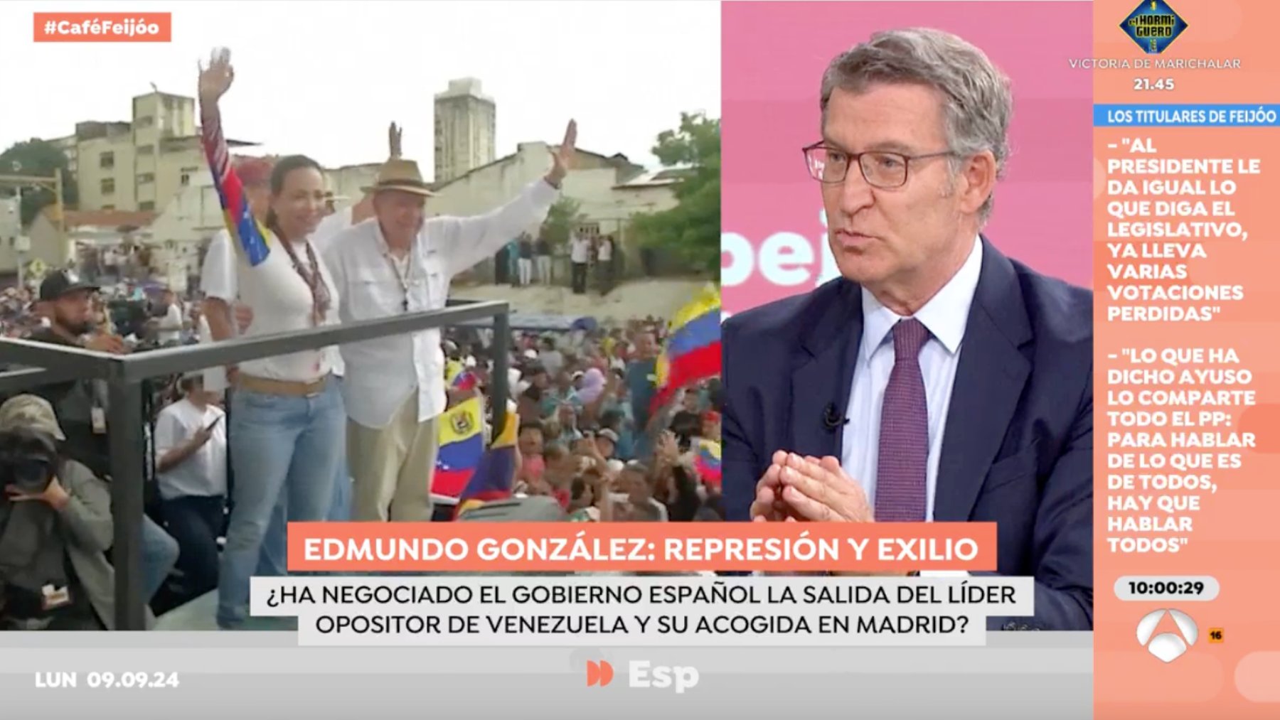 El líder del PP, Alberto Núñez Feijóo.