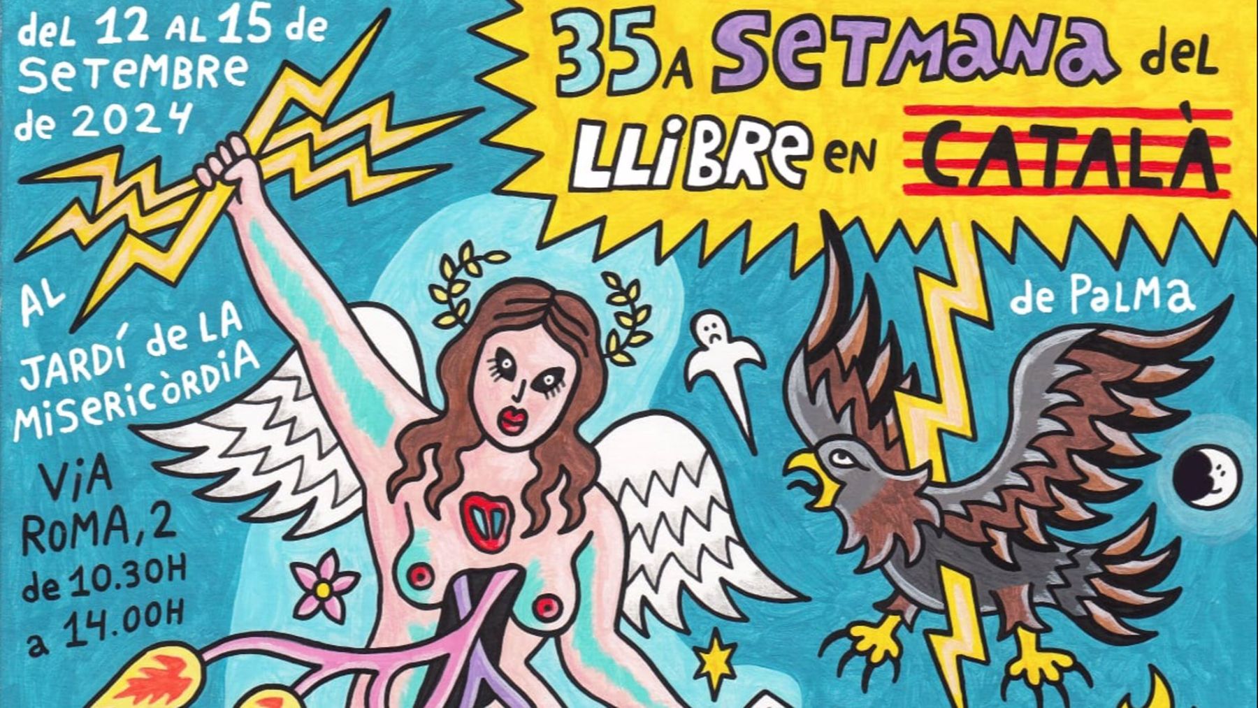 Cartel de la 35ª edición de la ‘Setmana del Llibre en Català’ de Palma.