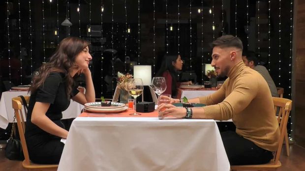 Malena y Manuel, participantes de 'First Dates'. (Mediaset)