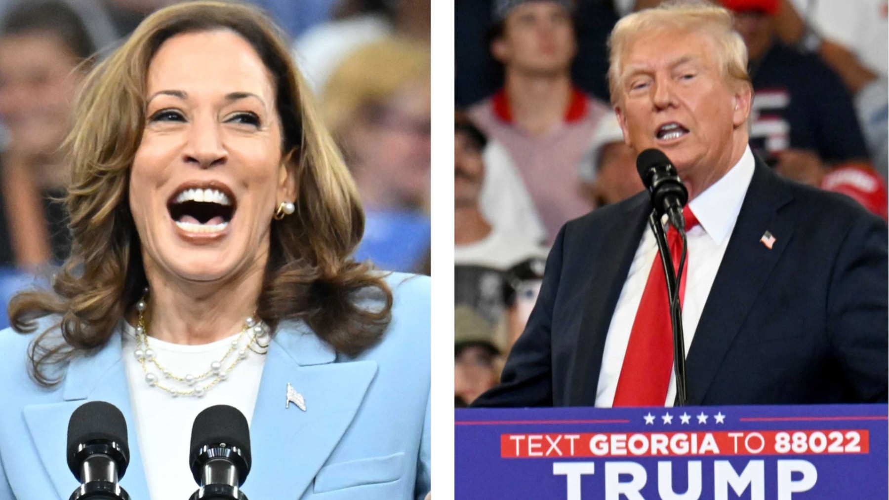 Kamala Harris y Donald Trump. (Foto: Europa Press)