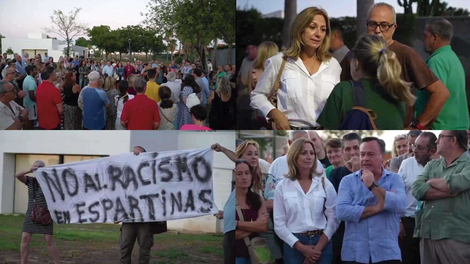 Manifestación en Espartinas (Sevilla).