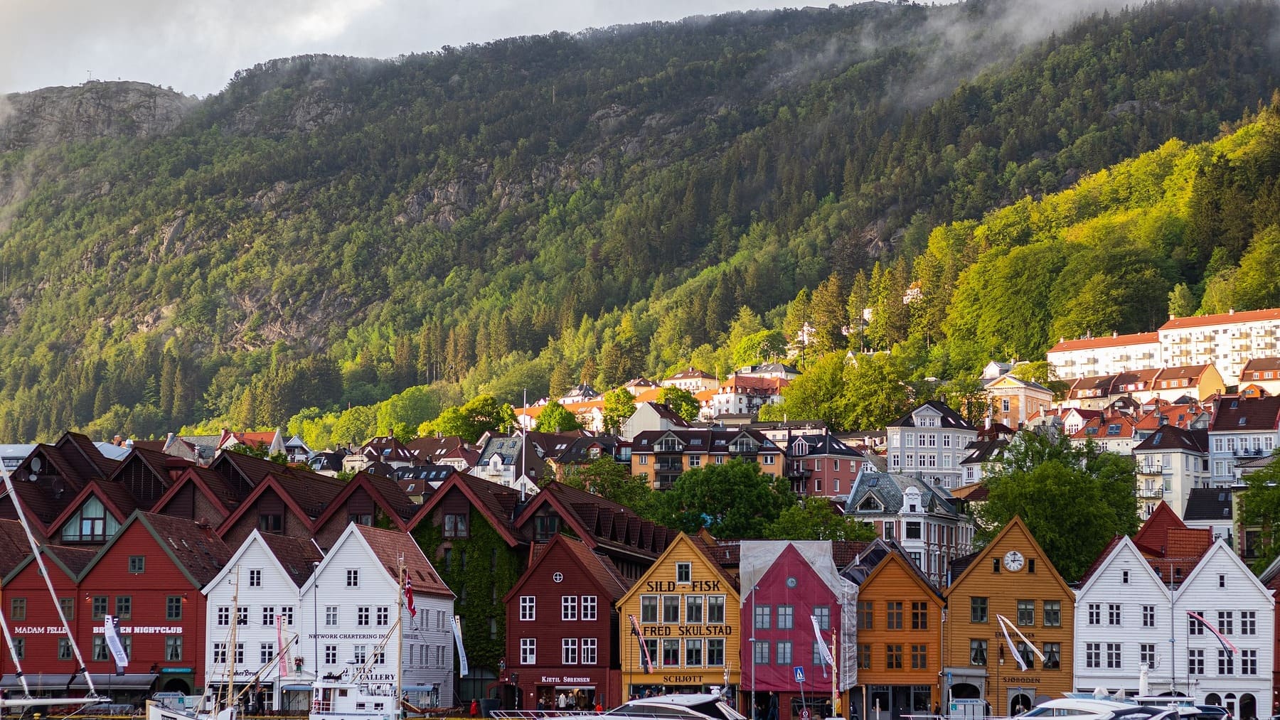 Casas típicas de Noruega.