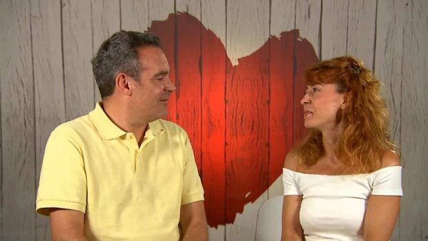 Pablo y Begoña en la decisión final de 'First Dates'. (Mediaset)